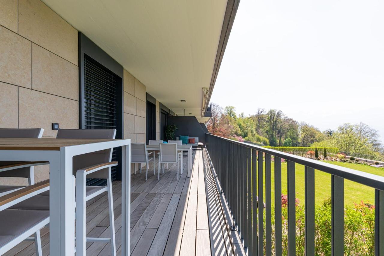 Les Terrasses De Lavaux 1 - Appartement De Luxe Avec Vue Panoramique Et Piscine Puidoux Exterior photo